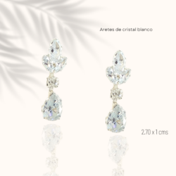 Aretes de noche de cristal christina collection