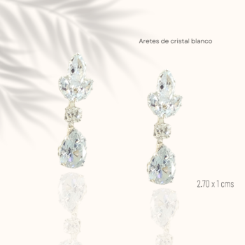 Aretes de noche de cristal christina collection