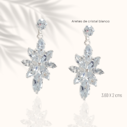 Aretes de noche de cristal christina collection