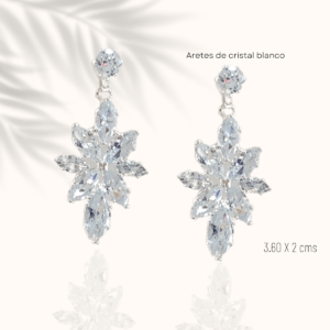 Aretes de noche de cristal christina collection