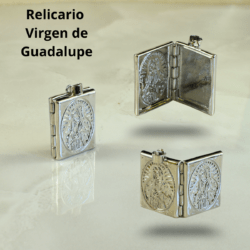 Dije "Relicario Virgen de Guadalupe" plateado,  🔥 “Si amas los accesorios religiosos … te va a encantar.”