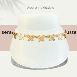 Pulsera de moda ajustable. adornos mariposas.  Pulsera de moda para mujer, accesorios de mujer, joyería para mujeres, pulsera para mujeres de bisuteria