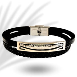 Pulsera de caballero ajustable de acero inoxidable.  Bisutería para Hombres  - Accesorios para Hombres - pulseras para hombre de moda