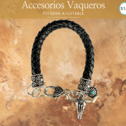 Pulsera vaquera con dije de toro ✨ Pulsera con alma western y espíritu libre. Esta pulsera vaquera con dijes de caballos combina elegancia rústica y carácter. Ideal para mujeres que aprecian los detalles con significado y la belleza del estilo western. Su diseño delicado aporta un toque distintivo y refinado a cualquier look.