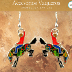 Aretes vaqueros jinete en caballo 2.70 x 2.40 cms 🤍 Un toque western para mujeres con carácter.  Resalta tu estilo con estos aretes vaqueros, ideales para mujeres con espíritu libre y auténtico. Su diseño combina el encanto rústico del estilo western con toques modernos que los hacen perfectos para cualquier ocasión. Ligeros, cómodos y llenos de personalidad, son el accesorio ideal para completar tu look boho, country o casual con un toque original.