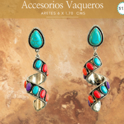 Aretes vaqueros 6 x 1.70 cms 🔥 Aretes únicos para un estilo auténtico.  Resalta tu estilo con estos aretes vaqueros, ideales para mujeres con espíritu libre y auténtico. Su diseño combina el encanto rústico del estilo western con toques modernos que los hacen perfectos para cualquier ocasión. Ligeros, cómodos y llenos de personalidad, son el accesorio ideal para completar tu look boho, country o casual con un toque original.