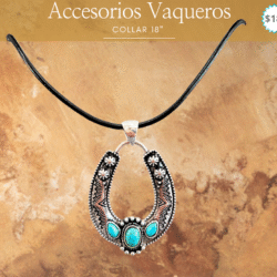 Collar ajustable dije herradura con adornos turquesa . Este collar vaquero con dije western es el accesorio perfecto para mujeres con alma libre y espíritu fuerte. Ya sea un caballo, toro o herradura, cada detalle refleja tu conexión con la vida del campo y el estilo del viejo oeste.