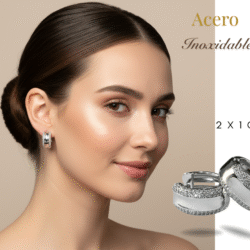 Arracadas plateadas de acero inoxidable, Arracadas Huggies: el toque ideal