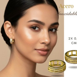 Arracadas plateadas de acero inoxidable, Arracadas Huggies: el toque ideal