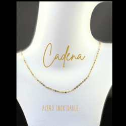 Cadena dorada de acero inoxidable