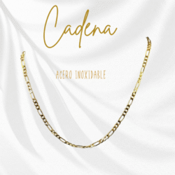 Cadena dorada de acero inoxidable