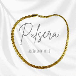 Cadena dorada de acero inoxidable