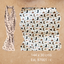 Mascada vaquera 144 x 30 cms - Agrega a tu atuendo ese detalle vaquero que realmente destaca.