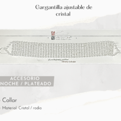 Gargantilla ancha ajustable de cristal ✨💎 Ilumina tu look con este sofisticado set de collar y aretes de cristal, diseñado para destacar en fiestas de gala y eventos elegantes. Sus destellos refinados aportan glamour y elegancia a cada movimiento. 💠 Cristales brillantes de alta calidad ✨ Diseño elegante y atemporal 👗 Ideal para fiestas de gala, bodas y eventos formales 🎁 Perfecto para regalar o lucir en ocasiones especiales  💎✨ Haz que tu presencia brille con elegancia y distinción ✨
