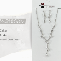 Collar y aretes platedos de cristal para vestidos de noche✨💎 Ilumina tu look con este sofisticado set de collar y aretes de cristal, diseñado para destacar en fiestas de gala y eventos elegantes. Sus destellos refinados aportan glamour y elegancia a cada movimiento. 💠 Cristales brillantes de alta calidad ✨ Diseño elegante y atemporal 👗 Ideal para fiestas de gala, bodas y eventos formales 🎁 Perfecto para regalar o lucir en ocasiones especiales  💎✨ Haz que tu presencia brille con elegancia y distinción ✨ #JoyeriaElegante #FiestaDeGala #EventosElegantes #AccesoriosDeFiesta #LookElegante #JoyeriaDeCristal  #Glamour #AccesoriosDeModa #RegalosElegantes