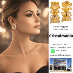 Arracadas huggies doradas con cristales 1.80 x 0.80 Arracadas Huggies elegantes para uso diario, Huggies modernos: estilo y comodidad en un solo diseño,  Huggies con brillo sofisticado Elegancia discreta con arracadas Huggies Aretes tipo Huggies ligeros y cómodos, tendencia en joyería femenina, Huggies con acabado premium