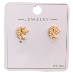 Aretes dorados chicos forma luna y estrellas 0.90 cms Aretes metálicos dorados: elegancia que destaca, Aretes dorados de moda para cualquier ocasión Diseños modernos que roban miradas, perfectos para día y noche, ligereza y estilo en cada uso, eleva cualquier outfit al instante aretes metálicos dorados, aretes dorados mujer, aretes dorados elegantes, aretes de moda dorados, aretes dorados modernos, aretes dorados grandes / pequeños, joyería dorada mujer