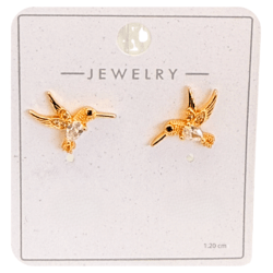 Aretes dorados chicos forma de colibrí de 1.20 cms Aretes metálicos dorados forma colibri, elegancia que destaca, Aretes dorados de moda para cualquier ocasión Diseños modernos que roban miradas, perfectos para día y noche, ligereza y estilo en cada uso, eleva cualquier outfit al instante aretes metálicos dorados, aretes dorados mujer, aretes dorados elegantes, aretes de moda dorados, aretes dorados modernos, aretes dorados grandes / pequeños, joyería dorada mujer
