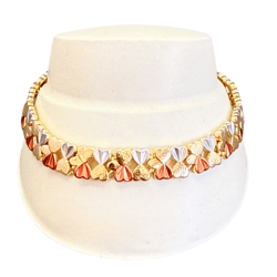 Pulsera 3 tonos de acero inoxidable . Dale un toque moderno a tu look con collares y aretes de acero inoxidable ✨ Elegancia que no se oxida, estilo que siempre destaca 💎