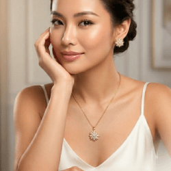 💎 “Si amas la moda, esto te encantará.” Collar y aretes dorados adornos cristales collares para mujer collares elegantes collares modernos collares de acero inoxidable collares delicados collares de moda collares con dijes collares minimalistas
