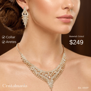 Collar y aretes dorados para vestidos cuello V con cristales tornasol

“Elegancia y tendencia en cada pieza.” “Accesorios que resaltan tu personalidad.”
Collares para mujer, collares elegantes para vestidos de noche, collares modernos para fiestas, joyería para fiestas