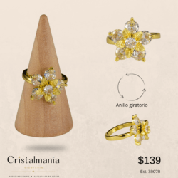 Anillo ajustable dorado forma flor giratorio en acero inoxida. “Un detalle pequeño que cambia todo tu look.” 💎 “Si amas los accesorios… necesitas ver esto.” 💫 anillos ajustables 🛍️ anillos fashion 💍 anillos resistentes ✨ anillos que no se despintan 🔥 anillos en tendencia 💎 anillos premium 🖤 accesorios de acero inoxidable ✨ joyería moderna 💫 anillos delicados