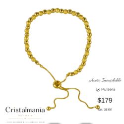 Pulsera ajustable de acero inoxidable Elegancia que llevas contigo Dale un toque especial a tu look con nuestra hermosa pulsera para mujer de acero inoxidable. Resistente, moderna y perfecta para lucir todos los días. ¡Un pequeño detalle que hace una gran diferencia!