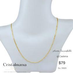 Cadena ajustable dorada de acero inoxidable ✨ Brilla con tu propio estilo ✨ Descubre nuestras cadenas de acero inoxidable: modernas, elegantes y perfectas para complementar cualquier look. 💎🖤 Calidad y estilo en una sola pieza. ¡Elige tu favorita y luce increíble todos los días!