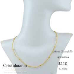 Cadena ajustable dorada de acero inoxidable ✨ Brilla con tu propio estilo ✨ Descubre nuestras cadenas de acero inoxidable: modernas, elegantes y perfectas para complementar cualquier look. 💎🖤 Calidad y estilo en una sola pieza. ¡Elige tu favorita y luce increíble todos los días!