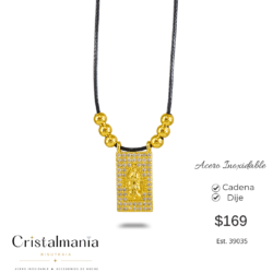 Medalla religiosa Virgen de Guadalupe en acero inoxidable Lleva tu fe siempre contigo Hermosas pulseras religiosas de acero inoxidable, perfectas para regalar o llevar como un símbolo de fe, amor y protección. Elegantes • Resistentes • Con un significado especial ¡Un regalo lleno de amor y fe!