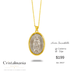 Medalla religiosa Virgen de Guadalupe en acero inoxidable Lleva tu fe siempre contigo Hermosas pulseras religiosas de acero inoxidable, perfectas para regalar o llevar como un símbolo de fe, amor y protección. Elegantes • Resistentes • Con un significado especial ¡Un regalo lleno de amor y fe!