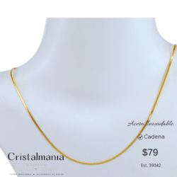 Cadena ajustable dorada de acero inoxidable ✨ Brilla con tu propio estilo ✨ Descubre nuestras cadenas de acero inoxidable: modernas, elegantes y perfectas para complementar cualquier look. 💎🖤 Calidad y estilo en una sola pieza. ¡Elige tu favorita y luce increíble todos los días!