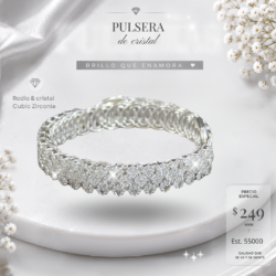 ✨ Brilla con elegancia en cada movimiento. 💎 Pulseras con zirconia cúbica, perfectas para darle a tu look un toque sofisticado, femenino y lleno de brillo. 💕 Un detalle que hace la diferencia. Luce, brilla y hazla tuya.