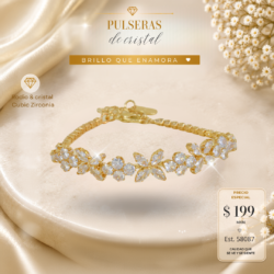 ✨ Brilla con elegancia en cada movimiento. 💎 Pulseras con zirconia cúbica, perfectas para darle a tu look un toque sofisticado, femenino y lleno de brillo. 💕 Un detalle que hace la diferencia. Luce, brilla y hazla tuya.