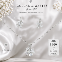 Collares con zirconia cúbica, perfectas para darle a tu look un toque sofisticado, femenino y lleno de brillo. 💕 Un detalle que hace la diferencia. Luce, brilla y hazla tuya.